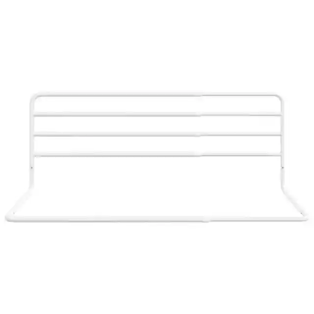 Toddler Safety Bed Rail White Iron Baby Cot Protection Bed Guard Gate vidaXL 3