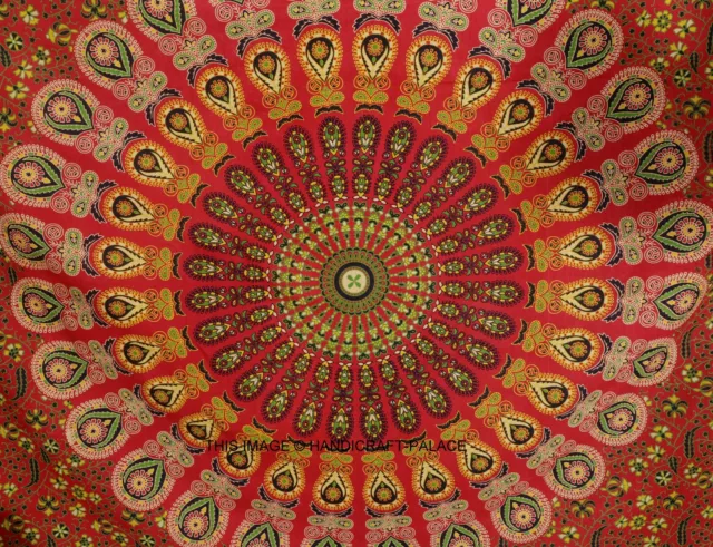 Indian Tapestry Wall Hanging Mandala Hippie Gypsy Bedspread Throw Bohemian Cover 2