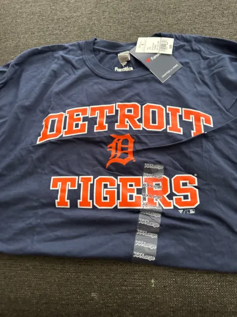 men’s fanatics Detroit Tigers Short sleeve t shirt size 2xl new with tags