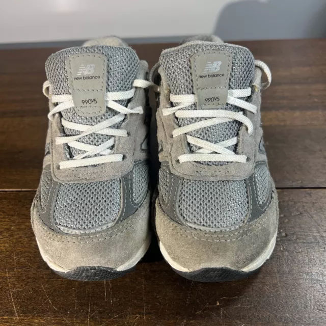 New Balance 990v5 Toddler Shoe Size 8 Gray White Preowned IC990GL5