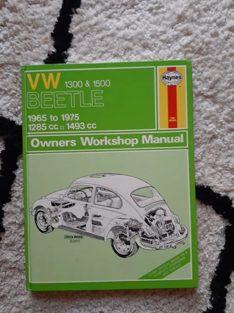 HAYNES VW BEETLE 1965-1975 OWNERS WORKSHOP HARDBACK MANUAL 1285cc & 1493cc