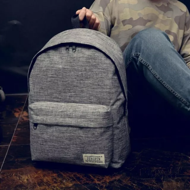 Women Men Large Backpack College School Travel  Rucksack Laptop Zipper Bag