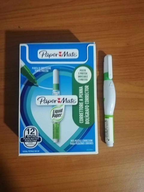 Paper Mate Correttore A Penna - Confezione Da 5 Pezzi | Cancellazione Pulita E Precisa