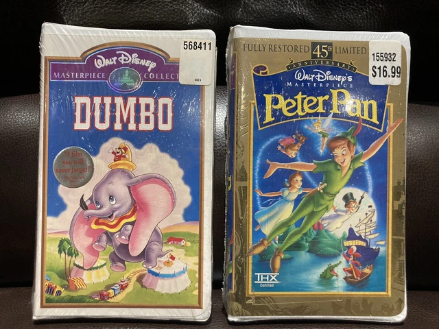 LOT OF 2 Children's VHS Tapes Clamshell Masterpiece Collection Disney ...