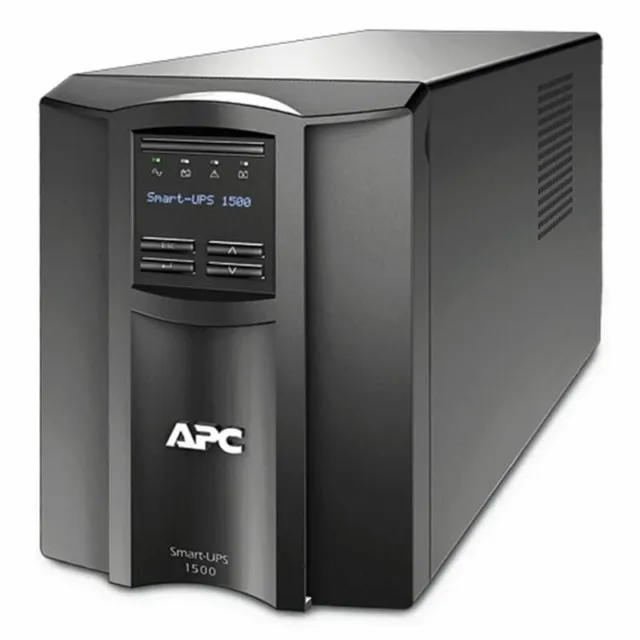 APC SMT1500i tower (Black) with LCD screen --brand new batteries-- 12m RTB wty.