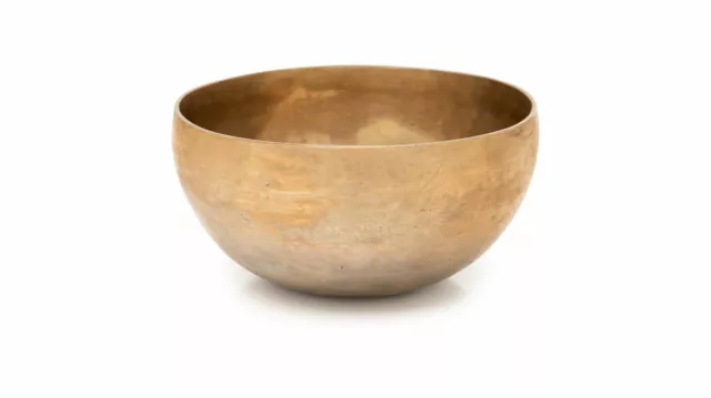 Indien Omshanti Klangschale Meditation Messing Schale Singing Bowl 13cm Tibet