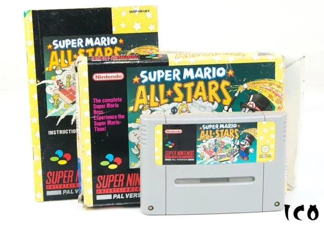 Super Mario All Stars Boxed - Super Nintendo SNES Retro Game Cartridge PAL
