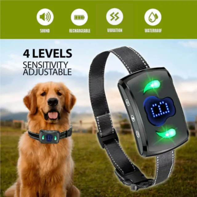 Rechargeable Dog Bark Collar Auto Anti Barking Control Pet Training Automatic AU