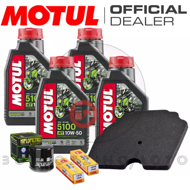 Tagliando Motul 5100 10W50 Filtro Aria/Olio Candele Benelli Trk 502/X 2017-2020