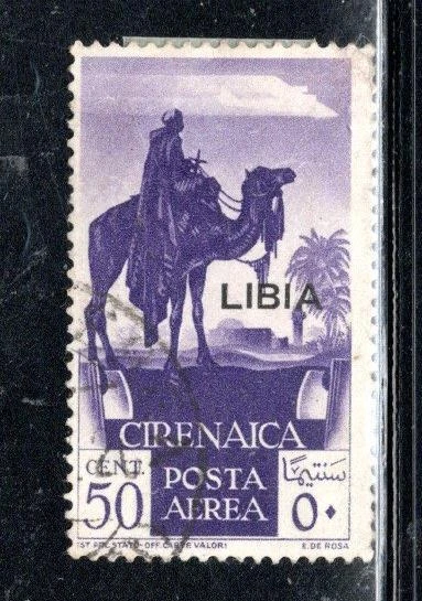 Italy Italian Colonies Libya  Libia  Stamp Overprint Used  Lot 785W