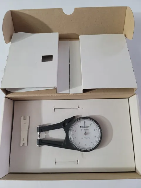 Mitutoyo 209-843 0-10mm Metric Dial Caliper Thickness Gage
