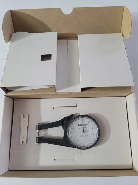 Mitutoyo 209-843 0-10mm Metric Dial Caliper Thickness Gage