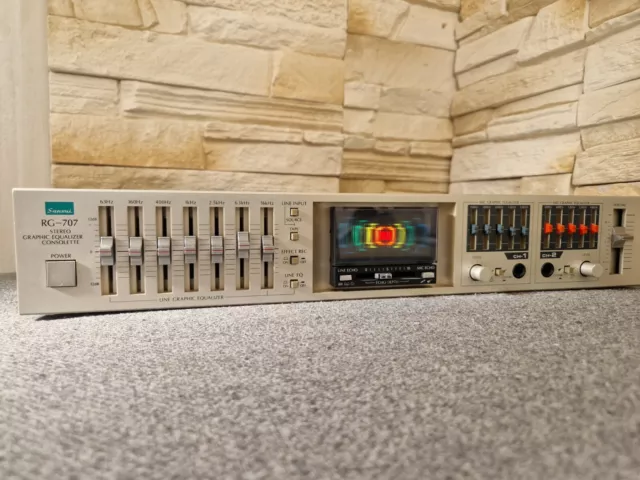 Hifi Rare Equalizer Graphique À Bandes Sansui Rg-707 Egaliseur Eq