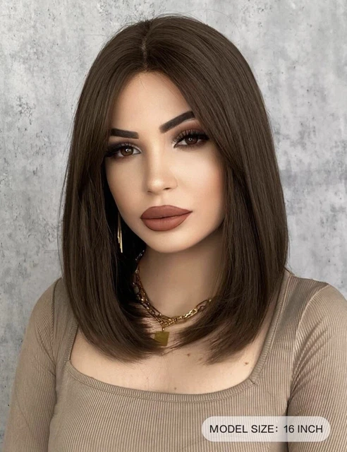 Perruque Courte Style Bob Brun Foncé #6 - Marque Wigs By Kim - Taille Unique - Neuve Avec étiquettes