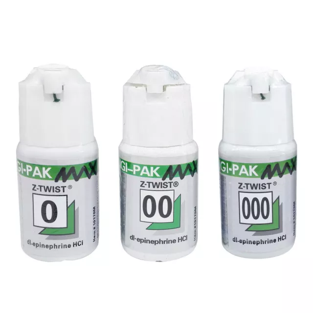 Dental Gingival Retraction Cords Cotton Woven Packing Max Z-TWIST 0#+00#+000#
