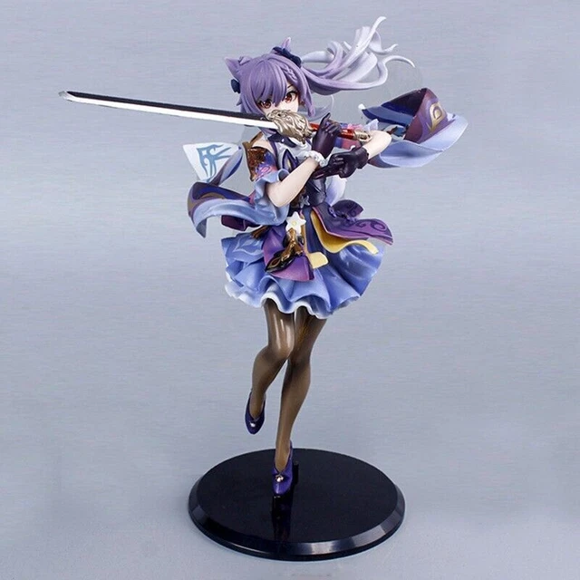 Perruque Cosplay Keqing Genshin Impact - Cheveux Courts Avec Tresse, Neuve