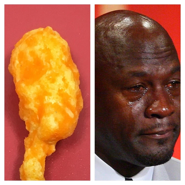 "Crying Jordan" Shaped Cheeto Collectible Treasure - Extremely Rare
