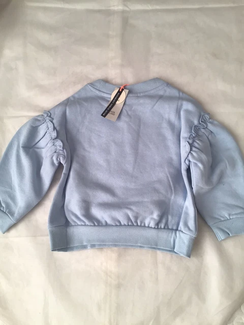 River island mini girls aged 3-4 Years blue sassy sweat top set BNWT 8