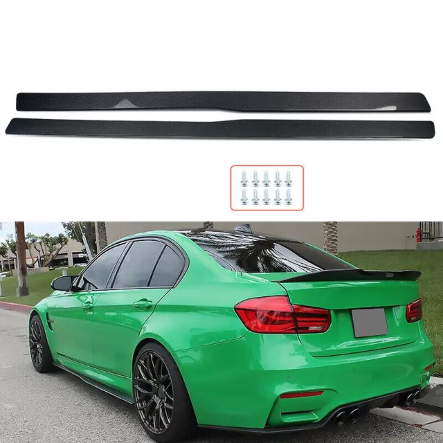 Carbon Fiber Side Skirt Extension PSM Style For BMW F82 F83 M4 F80 M3 2015-2020