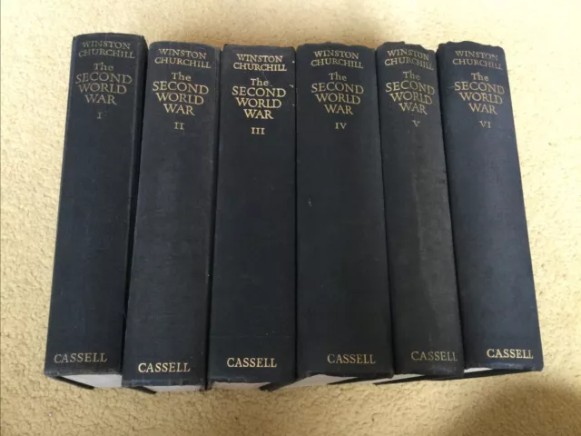 Winston Churchill The Second World War Hardback books Volumes 1 - 6