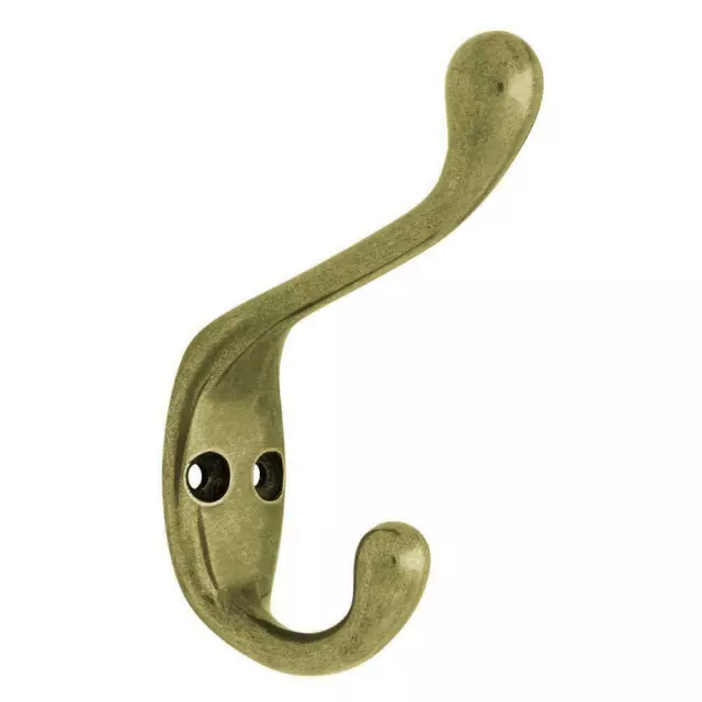 (10-pack)Liberty 3 in. Antique Brass Heavy Duty Coat and Hat Hook