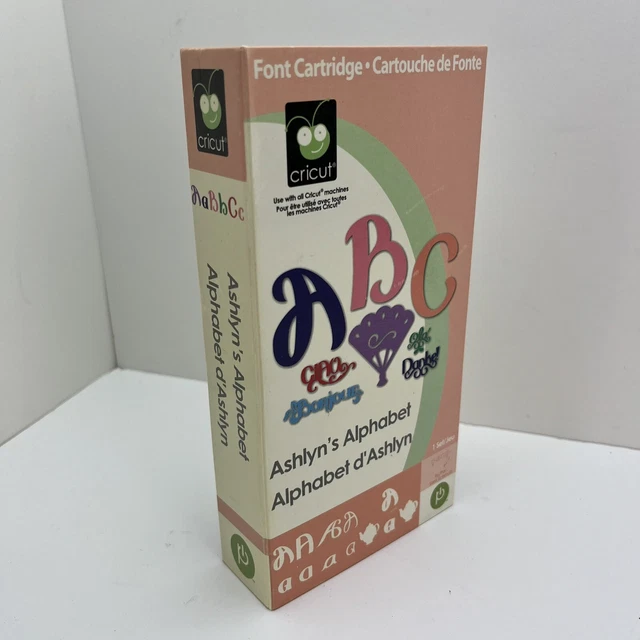 CRICUT FONT CARTRIDGE Ashlyn's Alphabet Cartridge Keypad Overlay