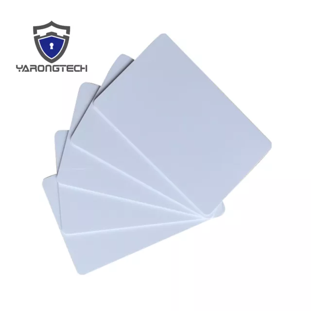 Blank Printable PVC Plastic Photo ID White Credit Card 30Mil CR80 - 100
