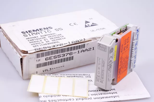 Siemens SIMATIC S5,Module Mémoire 6ES5376-1AA21 - Pied : 01,Emballage D'Origine