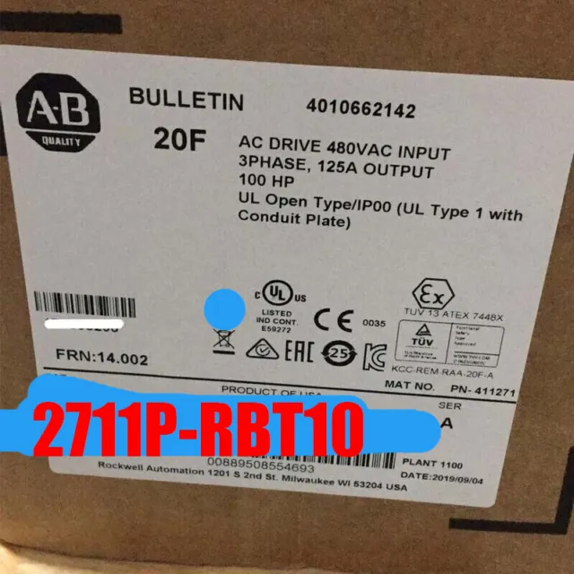 New Sealed Brand New Allen Bradley 2711P-RBT10 Free Shipping US Stock 2711PRBT