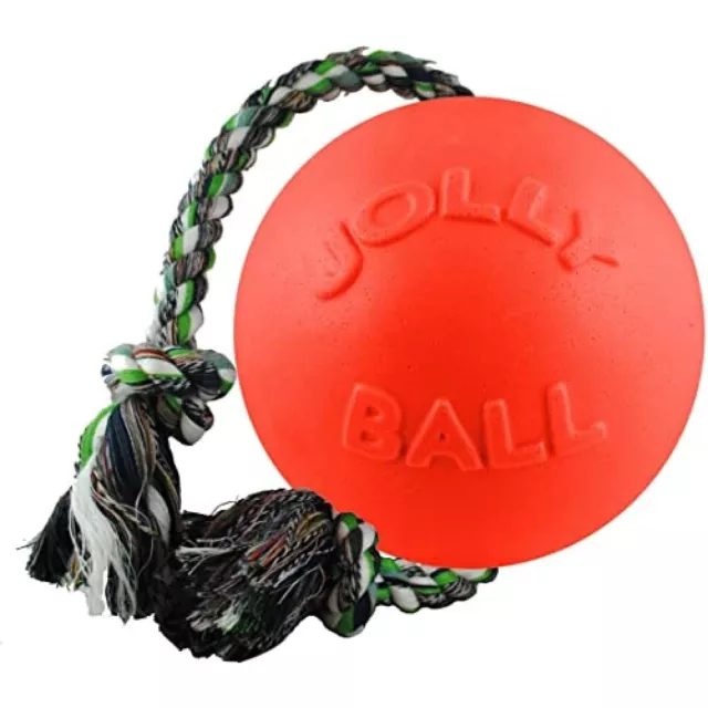 Jolly Pets Romp-n-Roll Dog Toy, 15 cm, Orange 6 Inches/Medium Red