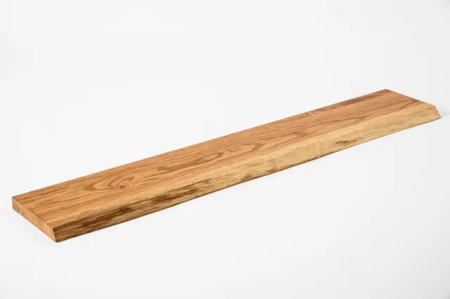 Alféizar de ventana tablero de estantería tablero de madera roble salvaje 40 mm con borde de árbol cepillado engrasado