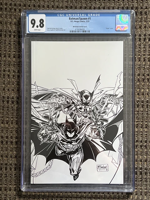 Batman Spawn #1 (DC/ Image Comics) Todd Mcfarlane 1:250 Variant CGC 9.8 Sketch