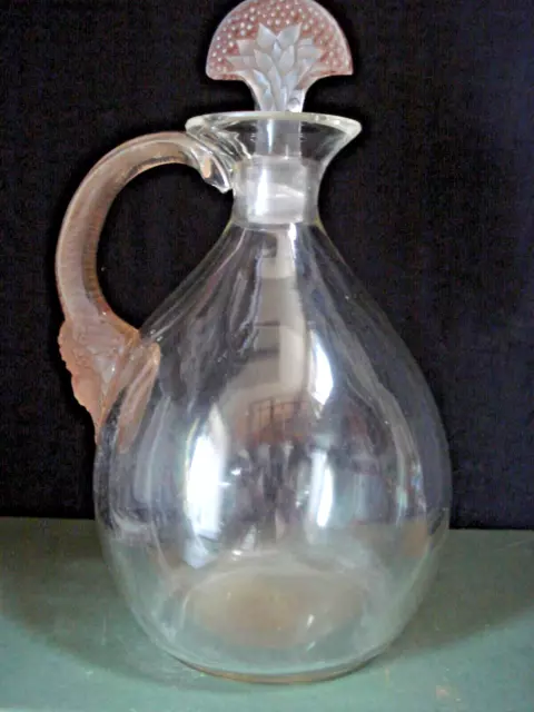 R. LALIQUE Carafe Modèle SATYRE pour Cusenier Circa 1923