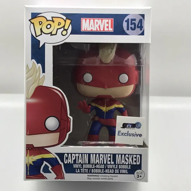 Funko Pop! Marvel Captain Marvel Masked #154 GTS Exclusive Vinyl Figure