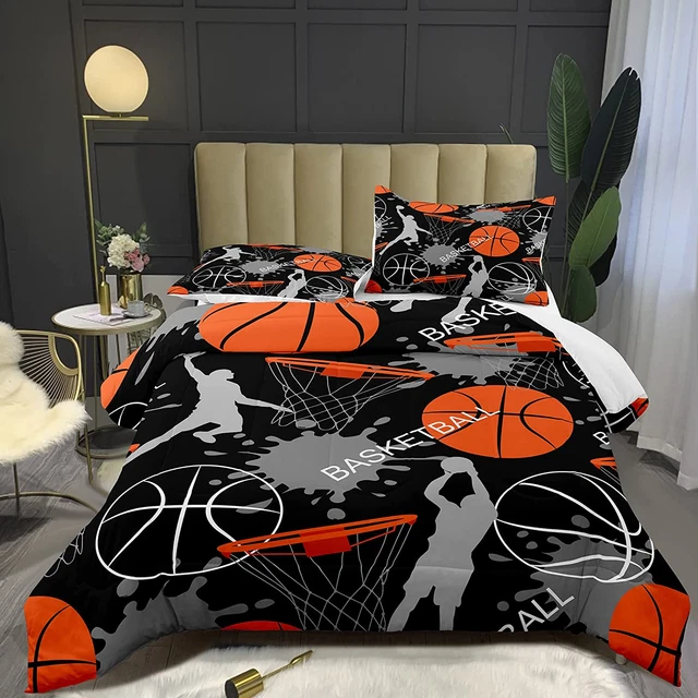 Bodhi 3D Basketball Sports Comforter Gamer Comforter Set for Teen Boys,Kids Soft