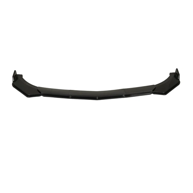 Carbon Fiber 5Pcs Front Bumper Spoiler Splitter 110 To 140mm Car Lip Body Kit Fo