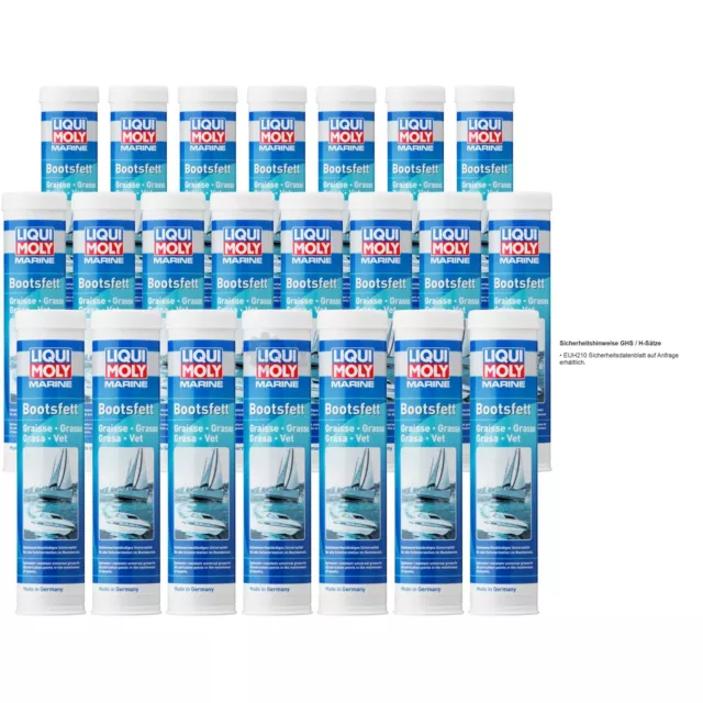 22x400 G LIQUI MOLY Marine Botte Fat Boat-Grease Ship-Grease 25043 Cartouche