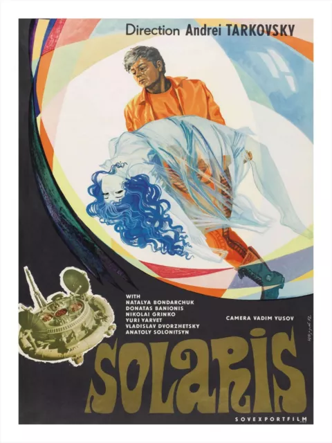 Movie Poster Print SOLARIS Andrei Tarkovsky Soviet Space Sci-Fi Film 18x24"