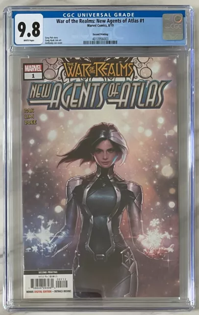 WAR OF THE REALMS AGENTS OF ATLAS 1 CGC 9.8 Luna Snow Aero 2nd Print | 2019