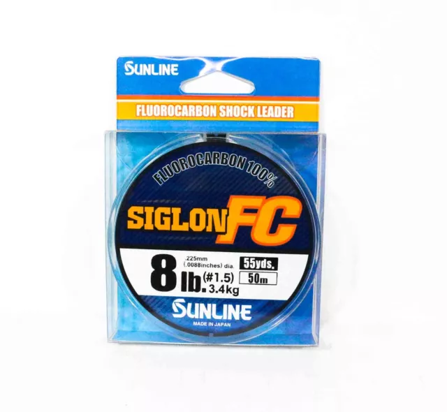 Sunline Fluorocarbon Leader Siglon FC 100% 50m 8lb Diameter 0.225mm (8272)