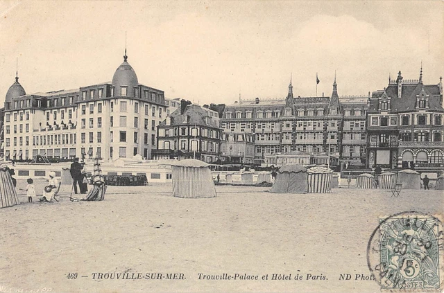 CPA 14 TROUVILLE HOTEL DE LA PLAGE
