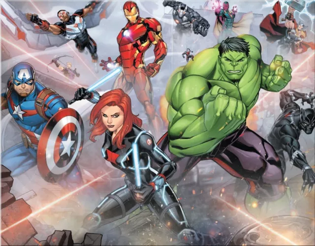 Avengers Smokey Comic Superhero Group DC Marvel Licensed Retro Wall Metal Sign