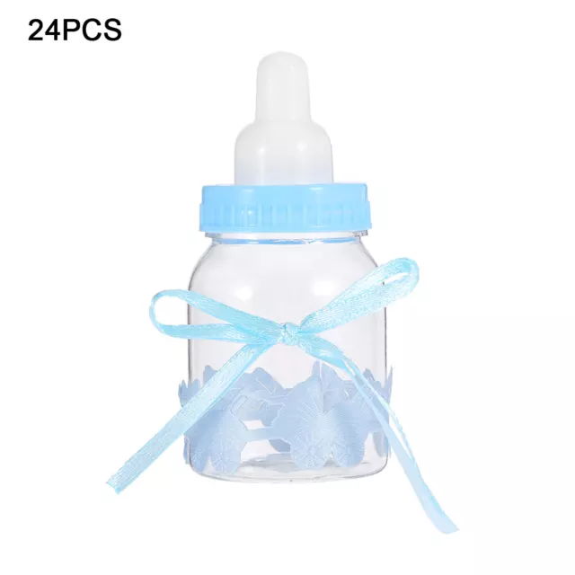 24Pcs Fillable Bottles Sweet Candy Box Gift For Baby Shower Party Decorations UK