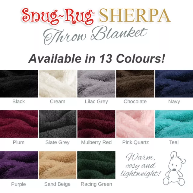 Sherpa Fleece Throw Blanket Large Soft Warm For Winter Sofa Bed Chairs Snug Rug 2