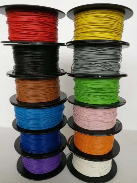 Kabel Litze Schaltlitze Kupferlitze 0,14-1,5mm² freie Farbwahl f. Modellbahn