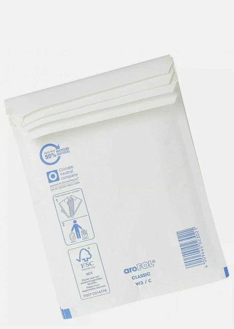Triplast busta imbottita a bolle 140 x 195 mm bianca - confezione da 500 spedizione veloce ✅