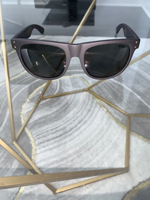 Zeal Ace Polarized Sunglasses Black Frames Gray Lens 7852
