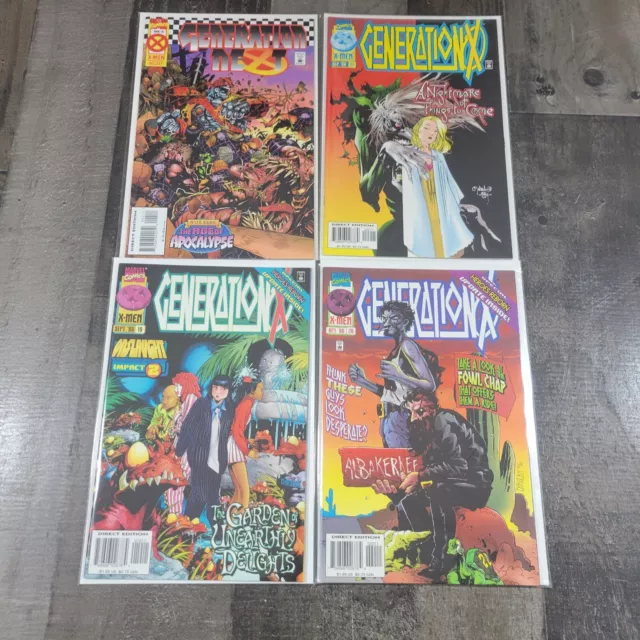 Generation X Lot of 4 - #4, 19, 20, 22 Marvel Comics (1995) NM- Bagged & Boarded