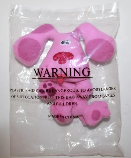 BLUES CLUES & YOU Magenta Puppy Dog FINGER PUPPET ~ 2000 ~ Plush NEW ...