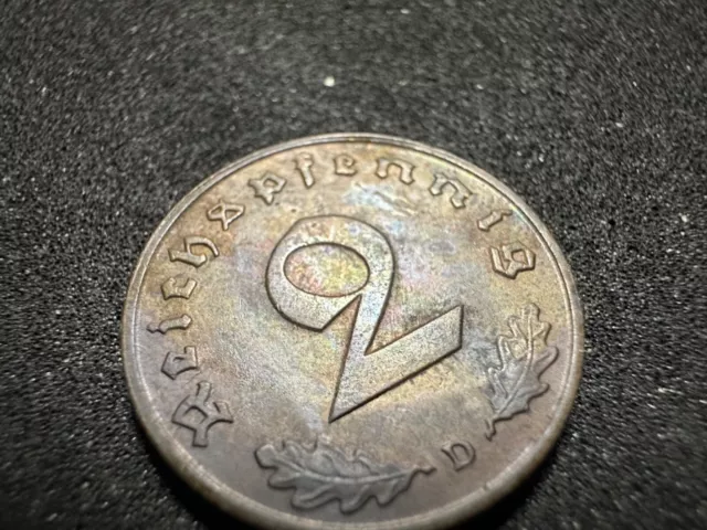 2 Reichspfennig 1928 A Deutschland WK Ersatzgeld Münze Notgeld Reich zwei